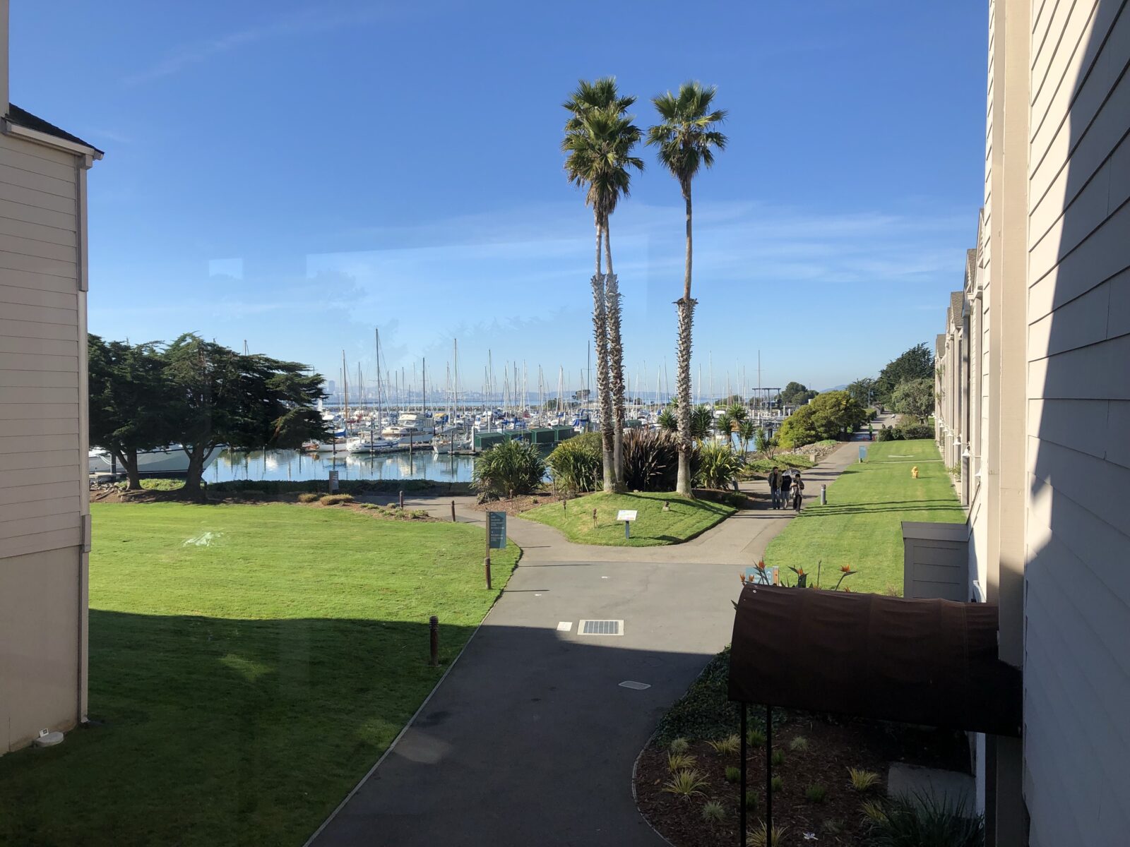 Blick auf Yachthafen von Berkeley Blick auf Marina