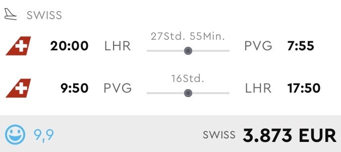 Swiss First Class Partner-Sale ab 1.700 Euro