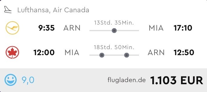 Business Class nach Florida nur 1.100 Euro