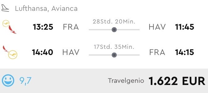 Direkt von Frankfurt in der Business Class nach Kuba nur 1.622 Euro