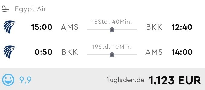 Bangkok in der Business Class  nur 1.123 Euro