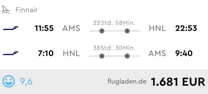 Hawaii in der Business Class nur 1.681 Euro