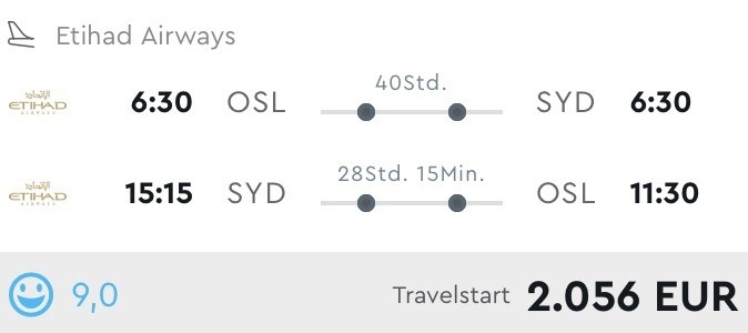 In der Business Class günstig nach Australien