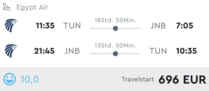 Business Class Südafrika 696 Euro [Errorfare]