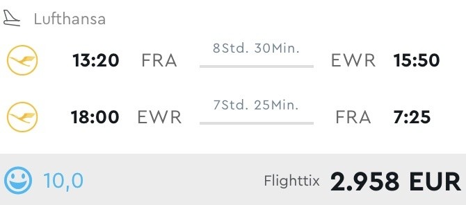 Mit dem Valentinstag-Partner-Sale bei Lufthansa günstig in die USA