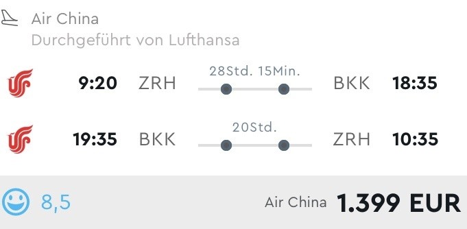 Bangkok in der Business Class für 1.399€ erleben