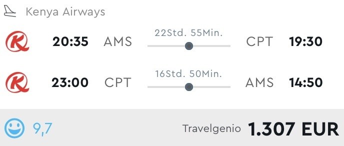 Oster-Schnäppchen nach Kapstadt in der Business Class