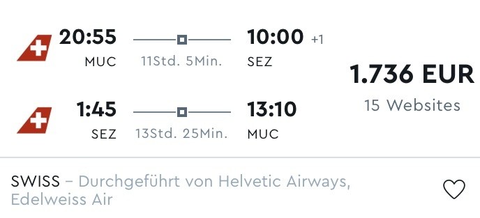 In der Business Class auf die Seychellen für 1.736€