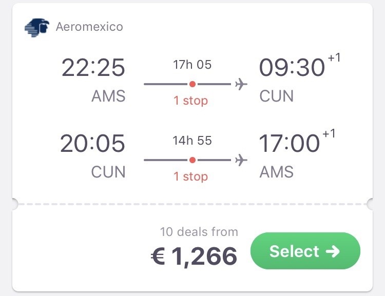 In der Business Class nach Cancun für nur 1.266 Euro