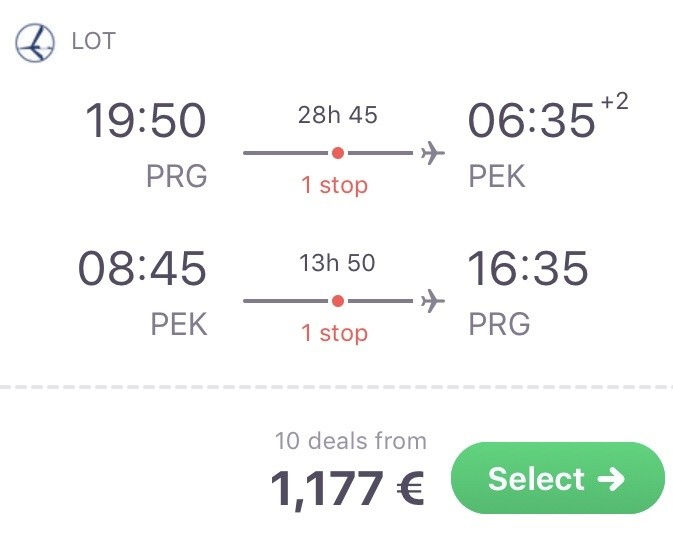 Günstig für 1.177 Euro nach Peking in der Business Class