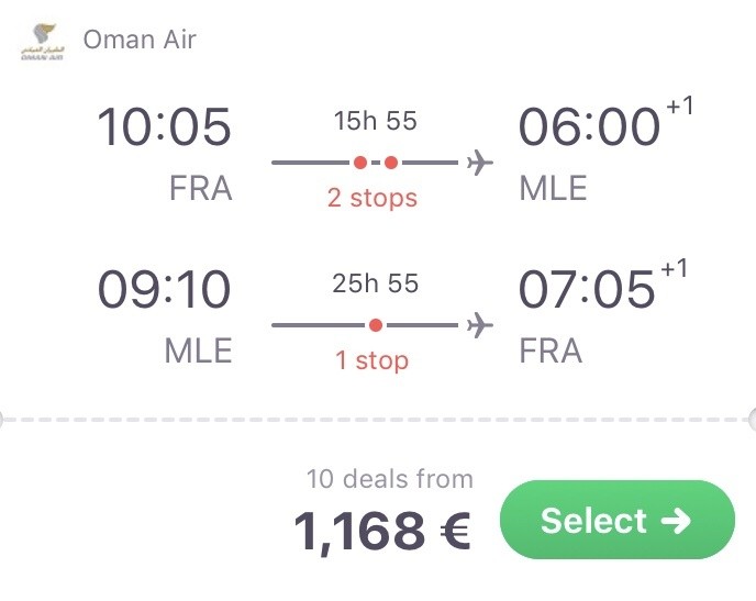 In der Business Class auf die Malediven für unschlagbare 1.168 Euro