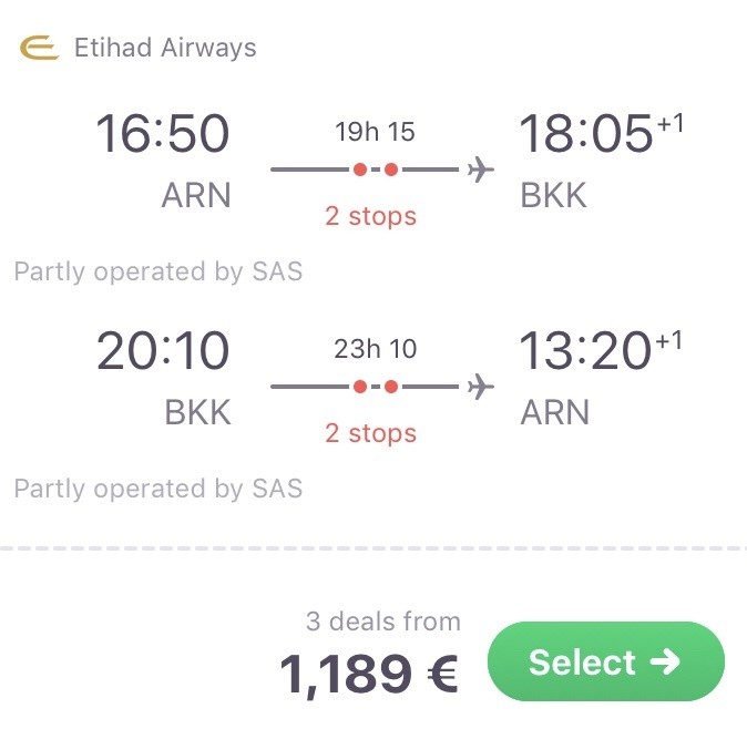 Bangkok in der Business Class für 1.189 Euro