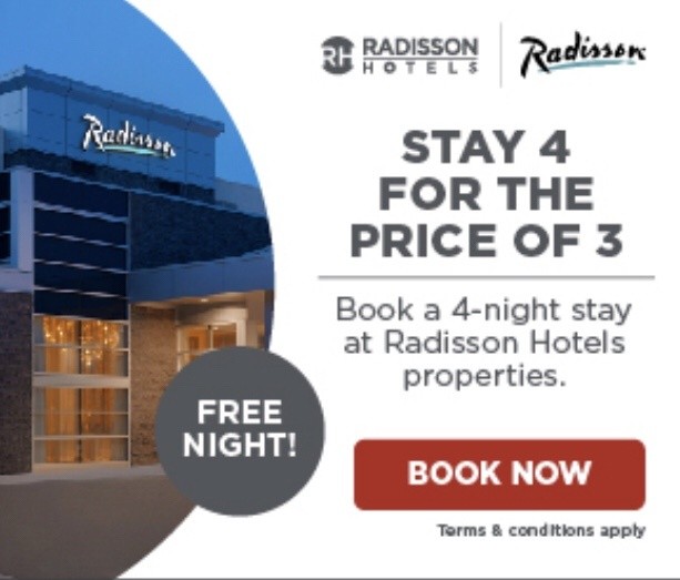 Kostenlose Nacht bei Radisson