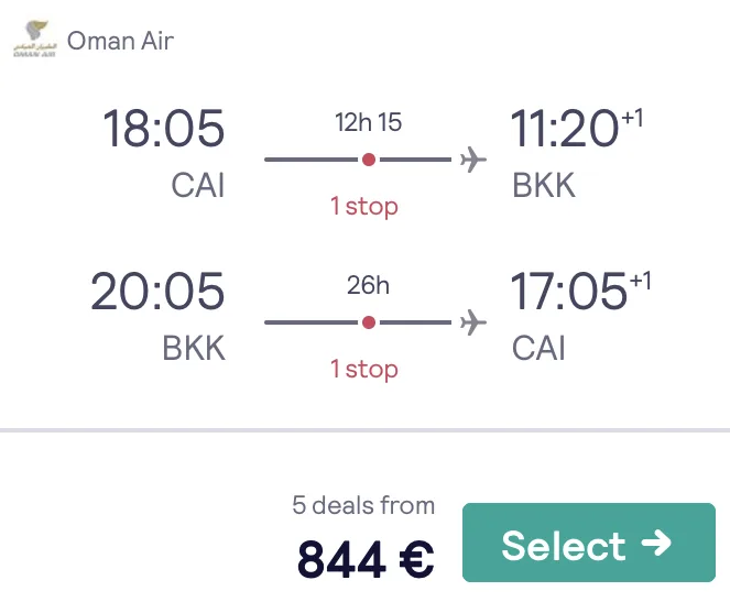 In der Business Class nach Bangkok nur unglaubliche 844 Euro