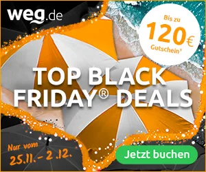 120€ Gutschein über Black Friday bei weg.de