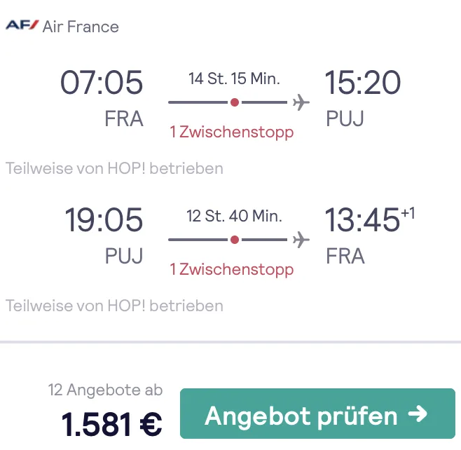 Ab Deutschland in der Business Class in die Karibik für nur 1.581 Euro