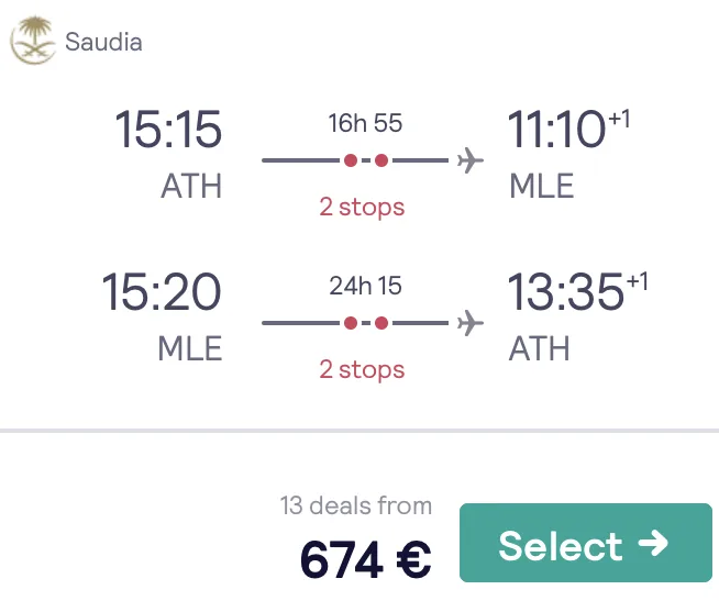 Auf die Malediven in der Business Class nur krasse 674 Euro