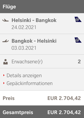 Nur 1.352 Euro für Lufthansa oder SWISS First Class nach Asien