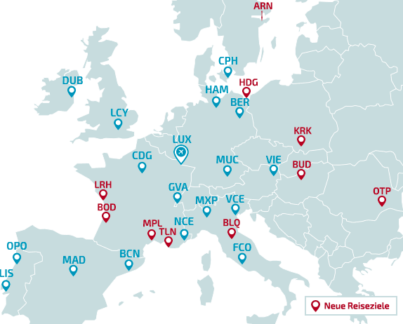 250 Euro in der Business Class innerhalb von Europa