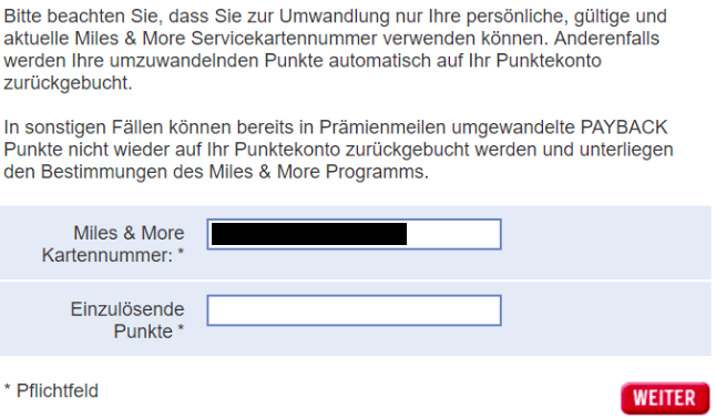 Guide: Payback-Punkte in Miles & More Meilen umwandeln