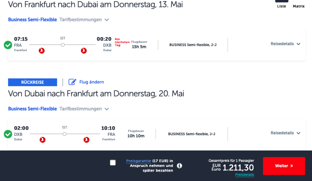 40% auf Turkish Airlines Flügen sparen