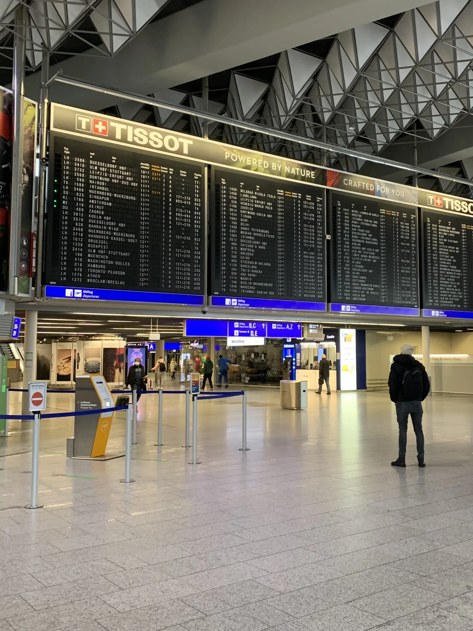 Fliegen im Frühjahr 2021 am Flughafen Frankfurt