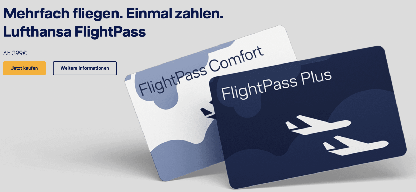 Mit dem Lufthansa Flight Pass zum Festpreis fliegen Mit dem Lufthansa Flight Pass zum Festpreis fliegen