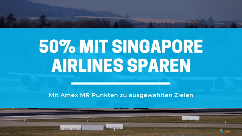 Amex MR Punkte: 50% bei Business Class Flügen mit Singapore Airlines sparen