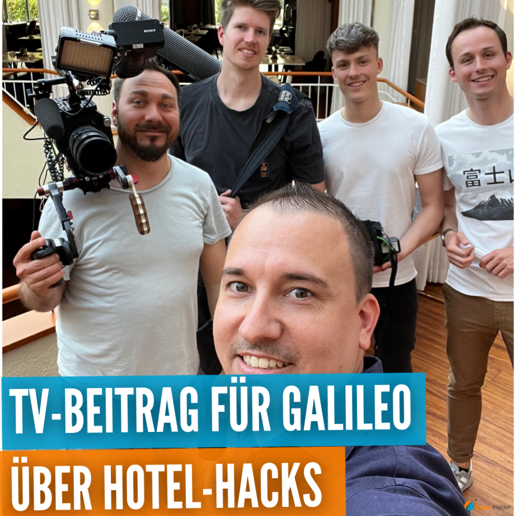 Dominik Reichert als Reiseblogger bei einem GALILEO-TV-Beitrag
