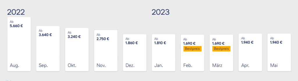 USA in der Lufthansa oder SWISS Business Class ab 1.500 Euro