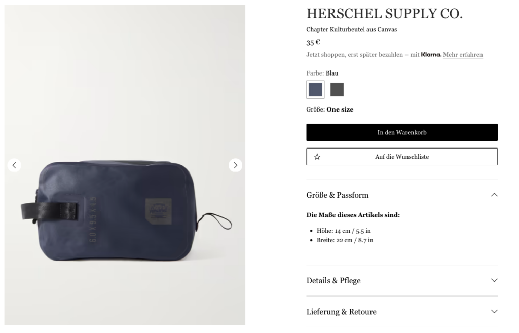 Amex Platinum Mr. Porter Shopping-Guthaben bis Jahresende aufbrauchen