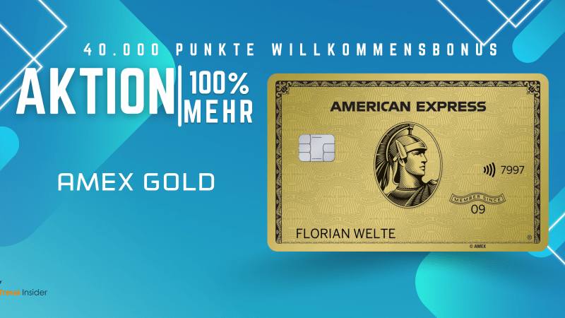 Aktion: Amex Gold Kreditkarte mit 40.000 Punkten Willkommensbonus