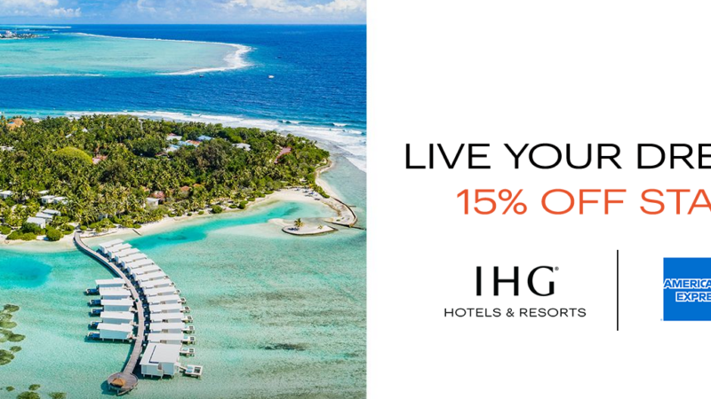 Amex-Promo: 15% Rabatt bei IHG Hotelbuchung in Südostasien