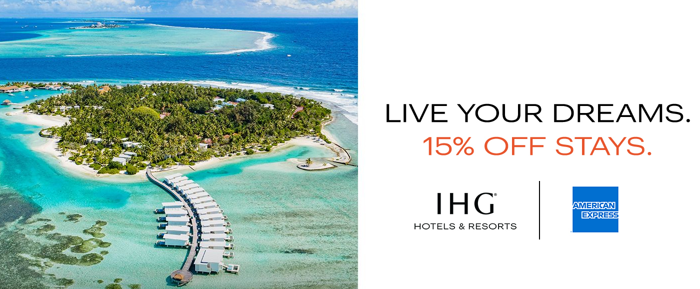 Amex-Promo: 15% Rabatt bei IHG Hotelbuchung in Südostasien