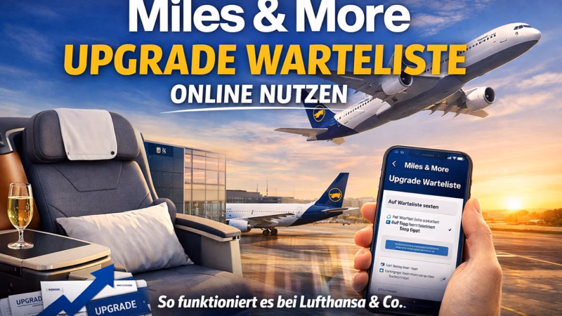 Das ändert sich: Miles & More Upgrade Warteliste jetzt online möglich