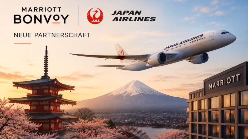 Neue Partnerschaft zwischen Marriott Bonvoy und Japan Airlines